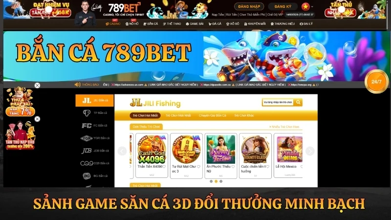 Bắn Cá 789BET: Sảnh Game Săn Cá 3D Đổi Thưởng Minh Bạch Bắn Cá 789BET: Sảnh Game Săn Cá 3D Đổi Thưởng Minh Bạch