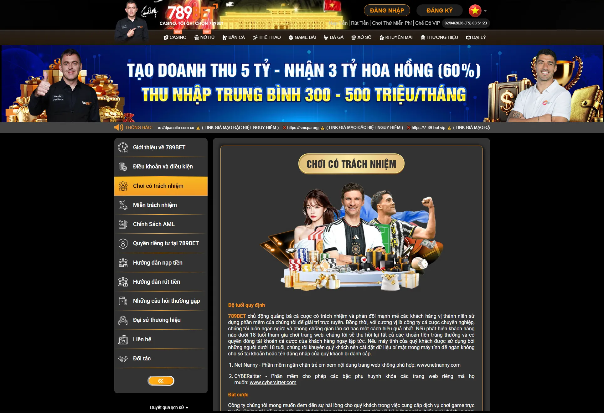 Chơi có trách nhiệm 789bet