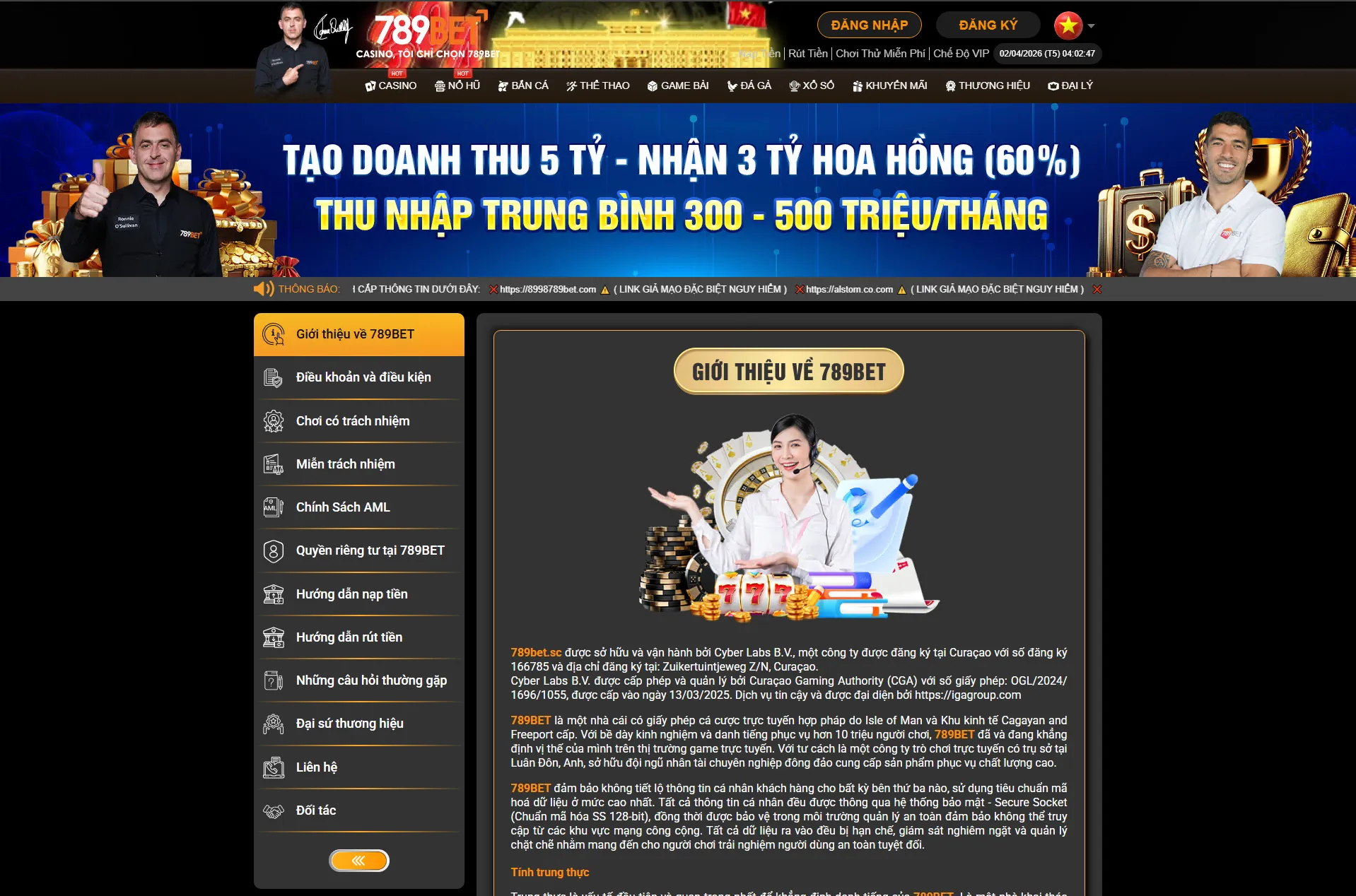 Giới thiệu về nhà cái 789bet
